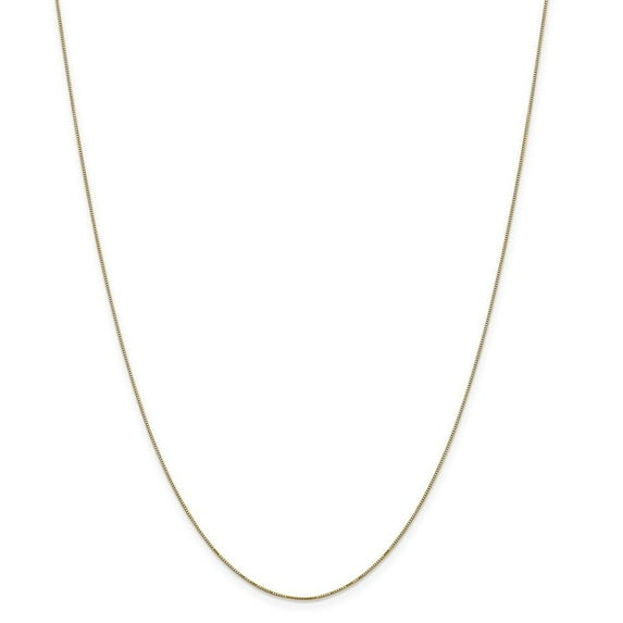 Auriga Fine Jewelry 14K Yellow Gold 0.5mm Box Chain Necklace 18inch for Women