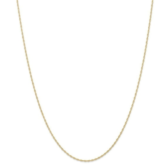 Auriga Fine Jewelry 14K Yellow Gold 1.15mm Cable Rope Chain Necklace 24inch for Women