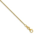 thumbnail image 1 of Auriga Fine Jewelry 14K Yellow Gold 1.2 mm Solid Curb Chain Necklace for Women 16", 1 of 3