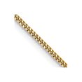 thumbnail image 1 of Auriga Fine Jewelry 14K Yellow Gold 1.3 mm Curb Pendant Chain Necklace for Women 22", 1 of 6