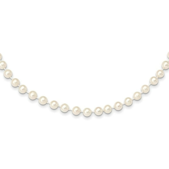 Auriga Fine Jewelry 14K Yellow Gold 5-6mm Pearl Necklace 16inch for Women