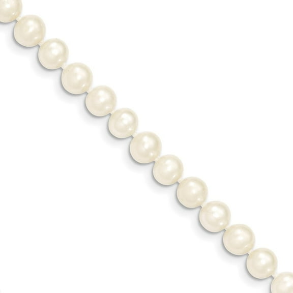 Auriga Fine Jewelry 14K Yellow Gold 6-7mm Pearl Necklace 14inch for Women