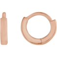 thumbnail image 1 of Auriga Fine Jewelry 14k Rose Gold Hinged 8 mm Hoop Earrings for Women, 1 of 2