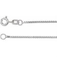 thumbnail image 1 of Auriga Fine Jewelry 14k White Gold 1 mm Box Chain Necklace for Women 16", 1 of 2