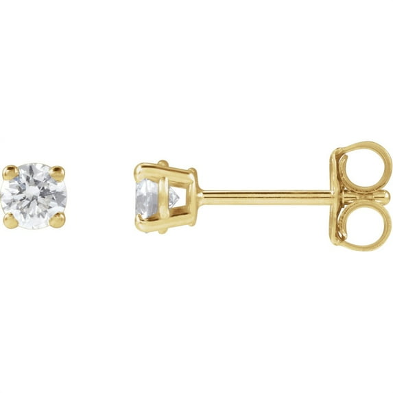 Auriga Fine Jewelry 14k Yellow Gold 1/3 CTW LG Diamond Stud Earrings for Women