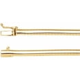thumbnail image 1 of Auriga Fine Jewelry Mother's Day Gift 14k Yellow Gold 4 mm Omega Chain Necklace for Women 16", 1 of 3