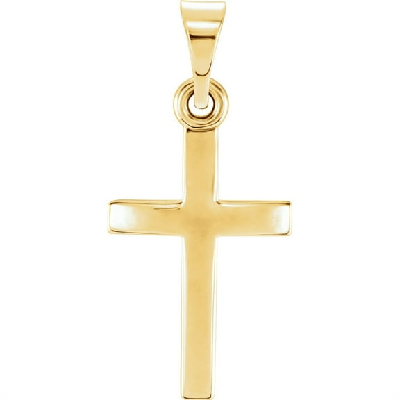 Auriga Fine Jewelry Mother's Day Gift 14k Yellow Gold Cross Pendant for Women
