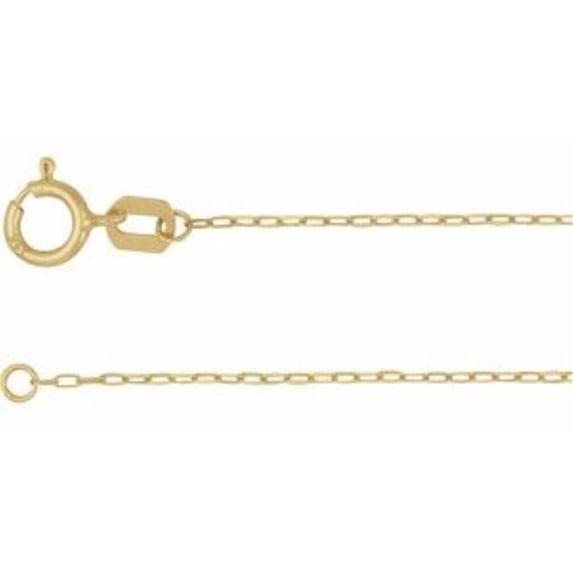 Auriga Fine Jewelry 14k Yellow Gold Paperclip-Style Forzentina Chain Necklace 24"