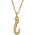 thumbnail image 1 of Auriga Fine Jewelry Mother's Day Gift 14k Yellow Gold Petite Letter I Necklace for Women 16", 1 of 4
