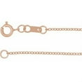 thumbnail image 1 of Auriga Fine Jewelry 18k Rose Gold 1 mm Adjustable Cable Chain Necklace 16-18", 1 of 4