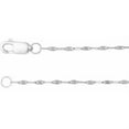 thumbnail image 1 of Auriga Fine Jewelry Mother's Day Gift 925 Sterling Silver 1.5 mm Keyhole Chain Necklace 18", 1 of 4