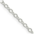 thumbnail image 1 of Auriga Fine Jewelry 925 Sterling Silver 2.25mm Oval Cable Chain 20inch Necklace for Women, 1 of 4