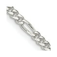 thumbnail image 1 of Auriga Fine Jewelry 925 Sterling Silver 2.85 mm Figaro Chain Necklace for Women 24", 1 of 5