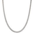 thumbnail image 1 of Auriga Fine Jewelry 925 Sterling Silver Polished 5 mm Curb Chain Necklace for Women 20", 1 of 6