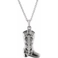 thumbnail image 1 of Auriga Fine Jewelry Mother's Day Gift 925 Sterling Silver Western Boot 16-18" Necklace for Women, 1 of 3
