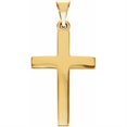 thumbnail image 1 of Auriga Fine Jewelry Mother's Day Gift 925 Sterling Silver Yellow Gold-Plated Cross Pendant for Women, 1 of 3
