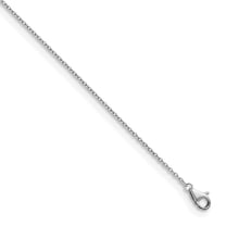 Auriga Fine Jewelry Platinum 1.3 mm Solid Cable Chain Necklace for Women 16"