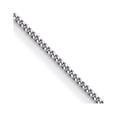 thumbnail image 1 of Auriga Fine Jewelry Platinum Polished 2.5 mm Solid Curb Chain Necklace for Women 24", 1 of 3