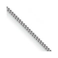thumbnail image 1 of Auriga Fine Jewelry Platinum Polished 2.5 mm Solid Curb Chain Necklace for Women 30", 1 of 3