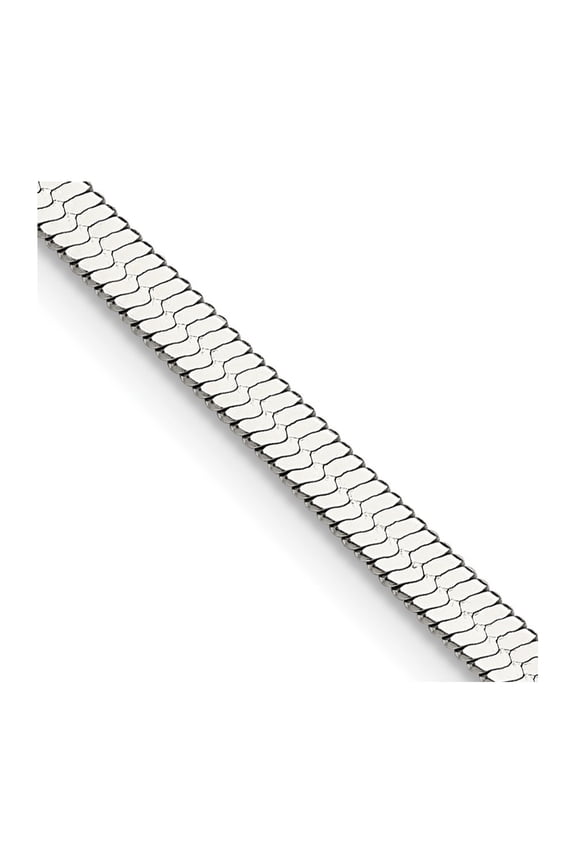 Fine Jewelry Stainless Steel Polished 3.9mm 16" Herringbone Chain for Women