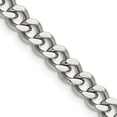 thumbnail image 1 of Auriga Fine Jewelry Stainless Steel Polished 6.75 mm Curb Chain Necklace for Mens 24", 1 of 3