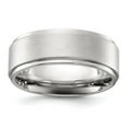 thumbnail image 1 of Auriga Fine Jewelry Stainless Steel Polished with Brushed Center 8mm Men's Band Size 10.5, 1 of 7