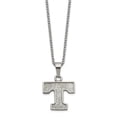 thumbnail image 1 of Auriga Fine Jewelry Stainless Steel Tennessee Letter T Pendant 18 inch Necklace with 2 inch Extender for Women (L -18 mm), 1 of 3