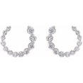 thumbnail image 1 of Auriga 14k White Gold 1/2 CTW LG Diamond Front-Back Hoop Earrings for Women, 1 of 4