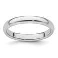 thumbnail image 1 of Auriga Platinum 3mm Half Round Comfort Fit Lightweight Band Ring Size- 5.5 for Women, 1 of 6