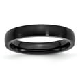thumbnail image 1 of Auriga Stainless Steel Brushed Black IP-plated 4 mm Band for Women Size 10, 1 of 6