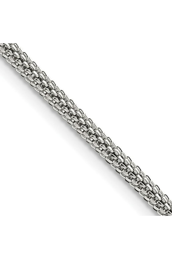 Fine Jewelry Stainless Steel Polished 3.2 mm Chain Necklace for Men 30"