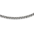 thumbnail image 1 of Auriga Stainless Steel Polished Fancy Box Chain Necklace for Mens 24", 1 of 3
