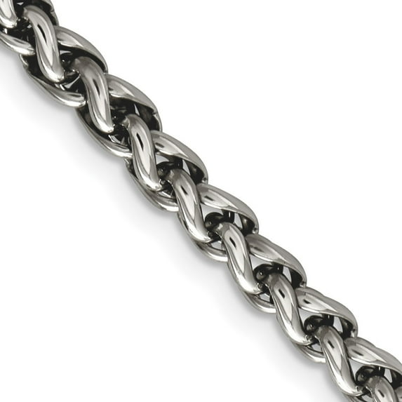 Auriga Fine Jewelry Stainless Steel Polished Necklace for Men 18"
