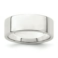 thumbnail image 1 of Auriga Sterling Silver 7 mm Lightweight Flat Band for Mens Size 13.5, 1 of 6