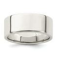 thumbnail image 1 of Auriga Sterling Silver 8 mm Lightweight Flat Band for Mens Size 13, 1 of 6