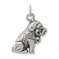 thumbnail image 1 of Auriga Fine Jewelry 925 Sterling Silver Antique St. Bernard Charm for Women (L - 15mm, W - 10mm), 1 of 7