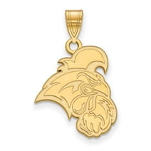 Auriga Sterling Silver Gold-plated LogoArt Coastal Carolina University Chanticleer Large Pendant
