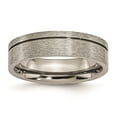 thumbnail image 1 of Auriga Fine Jewelry Titanium Grooved 6mm Band for Men Size- 12.5, 1 of 6