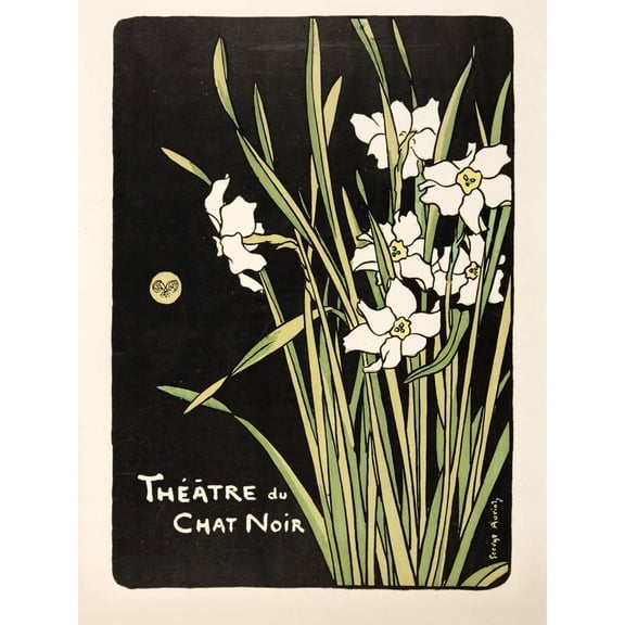 Auriol Program Cover Theatre Chat Noir Extra Large XL Wall Art Poster Print