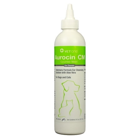 Aurocin CM [Cucumber Melon Scent] Ear Cleanser with Aloe (8 oz)