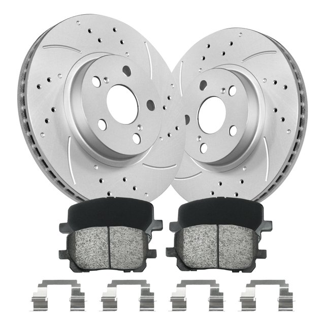 Aurogenix Front 275mm 10.8in Replacement Brake KitOE Drilled Disc