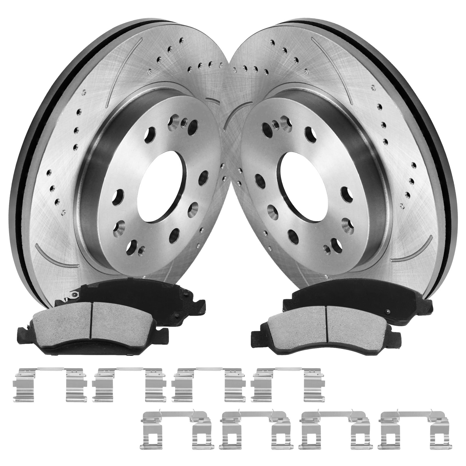 Aurogenix Front Brake Pads And Rotors Kit for 2005-2018 Chevrolet ...