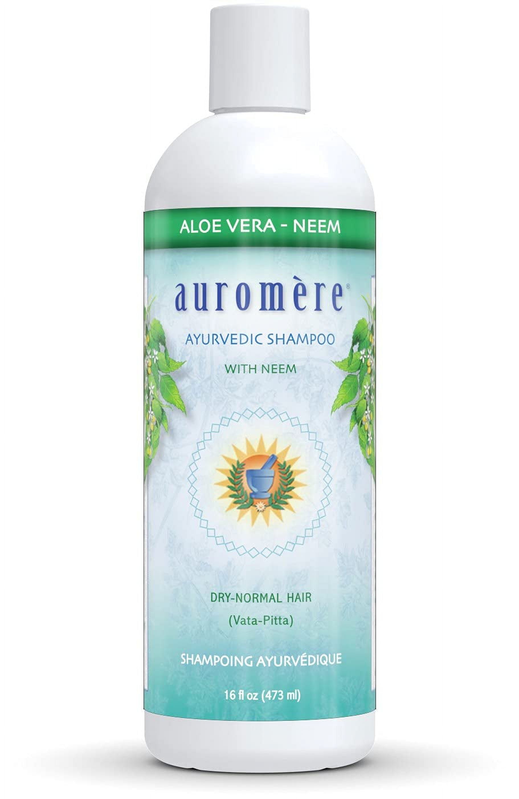 Auromere Ayurvedic Shampoo, Aloe Vera Neem Vegan, Cruelty Free, Non