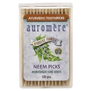 Auromere Ayuvedic Formula Neem Toothpicks, 100 Ct