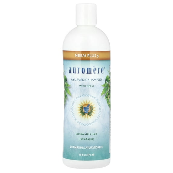 Auromere Neem Plus 5, Ayurvedic Shampoo with Neem, 16 fl oz (473 ml)