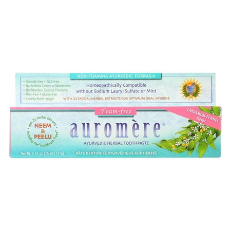 Toothpaste - Foam-Free Cardamom-Fennel - Case of 1 - 4.16 oz.