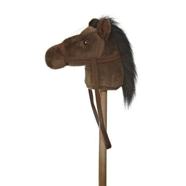Aurora Giddy-Up Pony Stuffed Animal - 37 Inch Rideable Stick Horse With Sound Effects