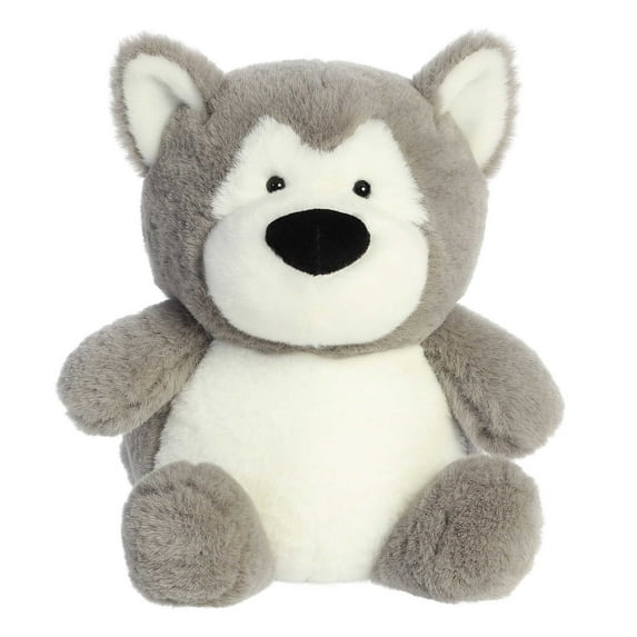 Aurora - Medium Gray Stubez - 8.5" Hero Husky - Adorable Stuffed Animal