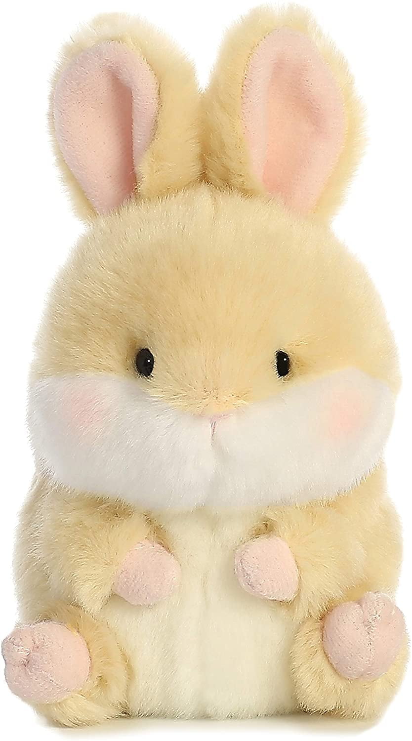 Aurora Mini Brown Rolly Pet 5 Lively Bunny Round Stuffed Animal Walmart