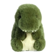 Aurora 16984 5 in. Round Rolly Pet Rawr T-Rex Adorable Companions On-The-Go Fun Stuffed Animal Toy, Green